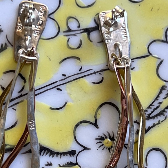 Robert Lee Morris Modernist Tendril Earrings - Picture 5 of 10